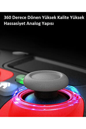 Kablosuz Wireless Ps4 Android Apple Switch Pc Uyumlu Six-axis Oyun Kolu Joystick