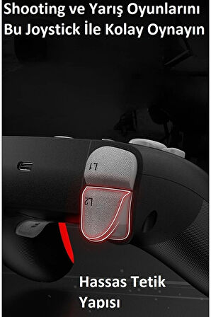 Kablosuz Wireless Ps4 Android Apple Switch Pc Uyumlu Six-axis Oyun Kolu Joystick