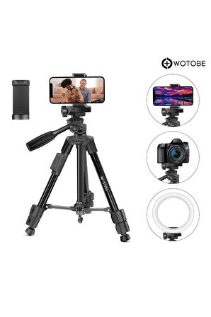 360 Derece Ayarlanabilir Kumandalı 1.25 Metre Profesyonel Kamera Sabitleyici Tripod