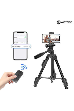 360 Derece Ayarlanabilir Kumandalı 1.25 Metre Profesyonel Kamera Sabitleyici Tripod