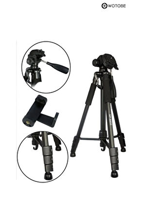 Çantalı Ayarlanabilir Profesyonel Telefon Kamera Sabitleyici Tripod
