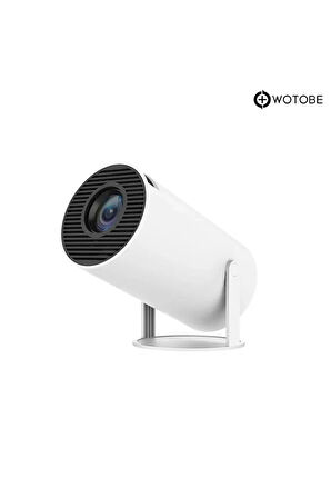180 Derece Ayarlanabilir Taşınabilir Kablosuz 2.4G 5G WiFi Ultra HD Taşınabilir Projektör
