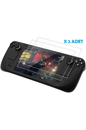 Steam Deck Oyun Konsolu 9h Temperli 2'li Cam Ekran Koruyucu