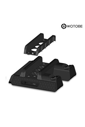 Playstation 4 Pro/slim Çok Amaçlı Şarj Istasyonlu Fanlı Soğutucu Stand