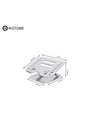 Ayarlanabilir Metal Laptop Standı Notebook Tutucu Alüminyum Macbook Yükseltici