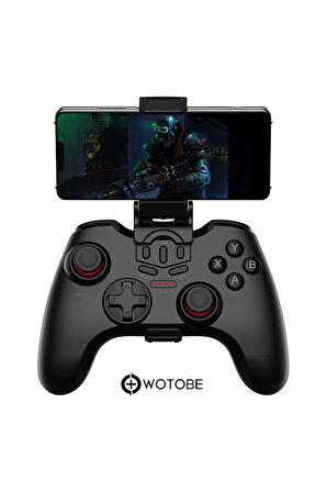 Şarjlı Wireless Bluetooth Android Ios Pc Ps3 Ps4 Smart Tv Uyumlu Telefon Tutucu Gamepad Set