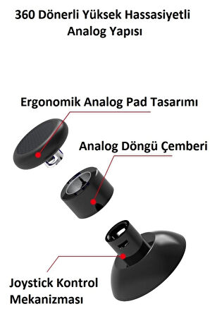 Ps4 Ps3 Pc Android Ios Kablosuz Bluetooth Mekanik Rgb Oyun Kolu Gamepad Joystick