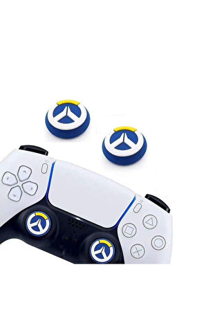 Overwatch  PS5/PS4/PS3/Xbox One/One X/One S/Series X/Series S  3D Analog silikon Koruyucu -4 Adet