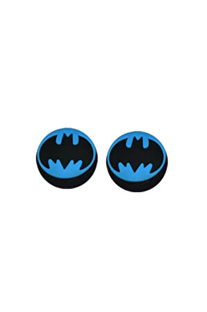 Batman Maske PS5/PS4/PS3/Xbox One/One X/One S/Series X/Series S  3D Analog silikon Koruyucu -2 Adet