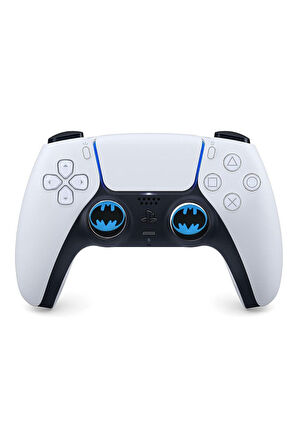 Batman Maske PS5/PS4/PS3/Xbox One/One X/One S/Series X/Series S  3D Analog silikon Koruyucu -2 Adet