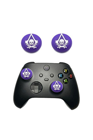 Assassin's Creed PS5/PS4/PS3/Xbox One/One X/One S/Series X/Series S  Analog silikon Koruyucu -4 Adet