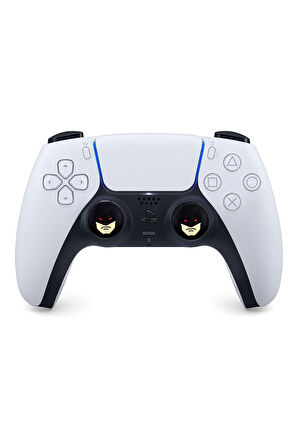 Batman Maske PS5/PS4/PS3/Xbox One/One X/One S/Series X/Series S  3D Analog silikon Koruyucu -2 Adet