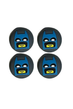 Batman Maske PS5/PS4/PS3/Xbox One/One X/One S/Series X/Series S  3D Analog silikon Koruyucu -2 Adet