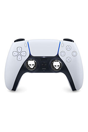 3D Skull PS5/PS4/PS3/Xbox One/One X/One S/Series X/Series S 3D Analog silikon Koruyucu -4 Adet