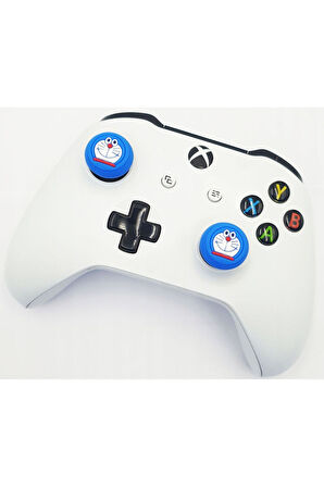 Doreamon  PS5/PS4/PS3/Xbox One/One X/One S/Series X/Series S 3D Analog silikon Koruyucu -4 Adet