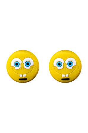Sünger Bob  PS5/PS4/PS3/Xbox One/One X/One S/Series X/Series S 3D Analog silikon Koruyucu -4 Adet
