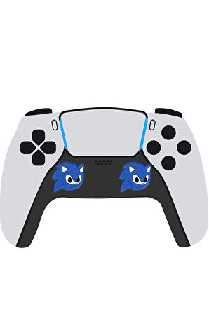 Sonic  PS5/PS4/PS3/Xbox One/One X/One S/Series X/Series S 3D Analog silikon Koruyucu -2 Adet