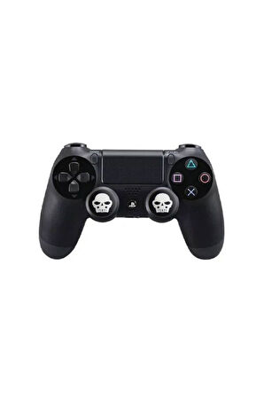 Skull   PS5/PS4/PS3/Xbox One/One X/One S/Series X/Series S 3D Analog silikon Koruyucu -2 Adet