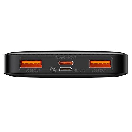 Baseus Kompact Tasarım Ultra Hızlı 20W 10000 Mah Powerbank LED Göstergeli Powerbank