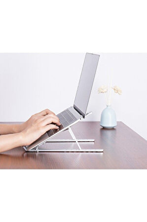 Level Katlanır Ayarlı Alüminyum Macbook Laptop Bilgisayar