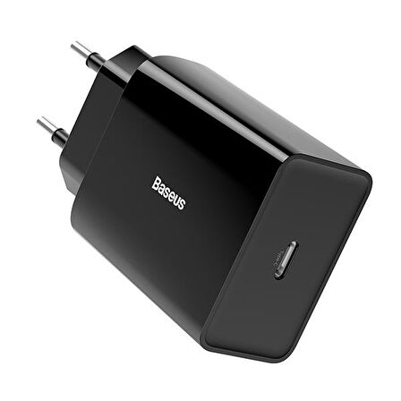 Baseus Speed Mini Type-C 20 Watt Hızlı Şarj Aleti Siyah