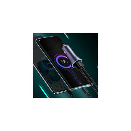 BASEUS Golden Connector Pro U+C 40W Araç Şarjı Koyu Gri