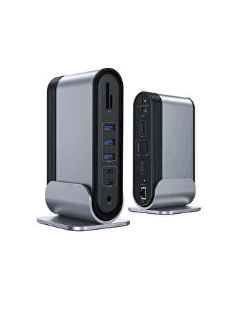 BASEUS Working Station 16 in 1 Çok Fonksiyonlu Type-C HUB Adaptör CAHUB-HG0G
