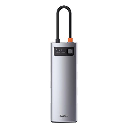 Baseus Metal Gleam 8in1 Multifonksiyonel Type-C Hub Dock Station