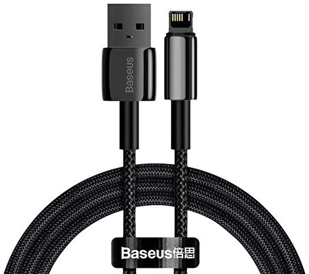 BASEUS Tungsten Gold Series 2 Metre  USB to Lightning 8 Pin 2.4A Hızlı Şarj Data Kablosu