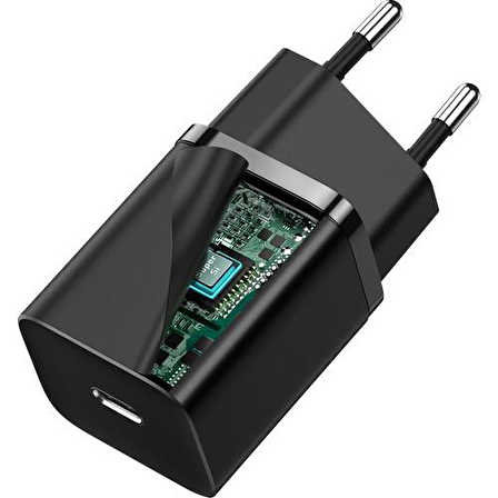 Baseus Super Si Type-C 30 Watt Hızlı Şarj Aleti Siyah