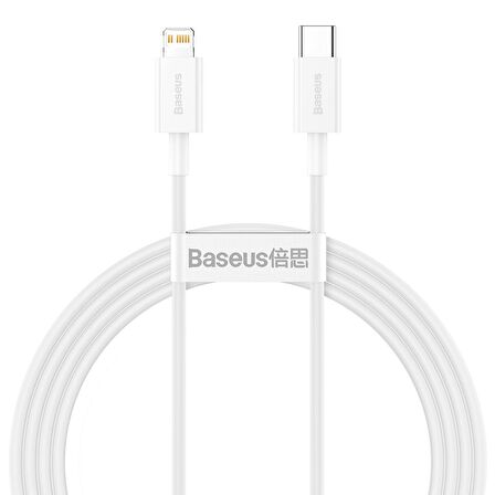 Baseus Superior Series TYPE-C to Lightning iP PD 20W 1.5M Hızlı Şarj Veri Kablosu BEYAZ
