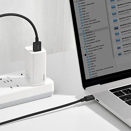 Baseus Superior Series USB to TYPE-C PD 66W 1M Hızlı Şarj Veri Kablosu SİYAH