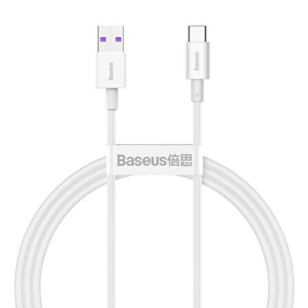 Baseus Superior Series USB to TYPE-C PD 66W 1M Hızlı Şarj Veri Kablosu BEYAZ
