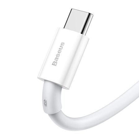 Baseus Superior Series USB to TYPE-C PD 66W 1M Hızlı Şarj Veri Kablosu BEYAZ