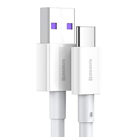 Baseus Superior Series USB to TYPE-C PD 66W 1M Hızlı Şarj Veri Kablosu BEYAZ
