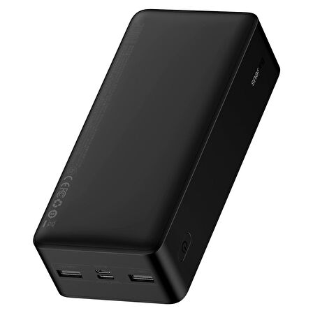 Baseus Bipo W 15 W 30000 mAh Hızlı Şarj Powerbank Siyah 