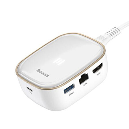 Baseus 6in1 USB Type C Çok Fonksiyonlu HUB, B 3.0,RJ45,HDMI,SD,micro SD)  60W