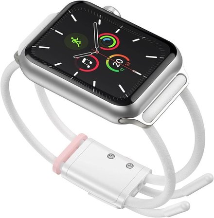 Baseus Lets Go, Akıllı Saat Kordonu, Beyaz - Pembe, Apple Watch Seri 3 & 4 & 5 Uyumlu, 42 mm / 44 mm - Outlet