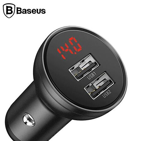 Baseus 24W 4.8A Dual USB Hızlı Araç Şarj Cihazı