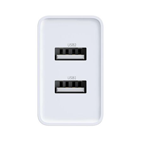 Baseus Speed Mini Dual 10.5 Watt Hızlı Şarj Aleti Beyaz