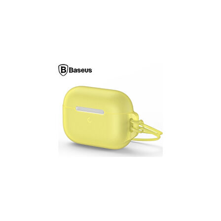 Baseus Lets Go Jelly Lanyard AirPods Pro Silica Gel Koruma Kılıfı WIAPPOD-D0Y Sarı