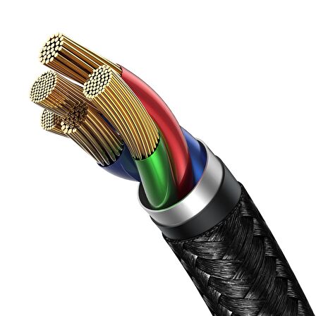 Baseus Cafule 2in1 1.2 Metre Type-C Lightning Kablo Kırmızı