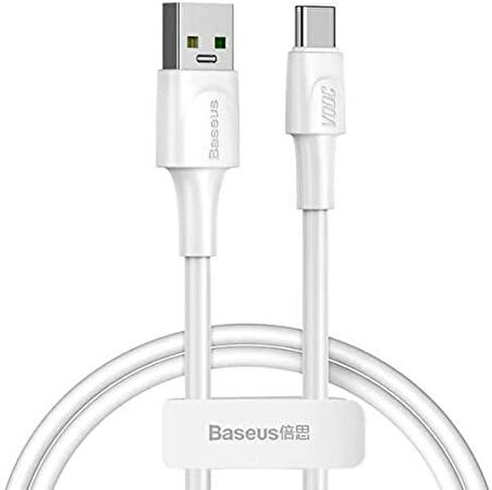 Baseus White VOOC 5A QC 1 Metre Type-C Kablo Beyaz