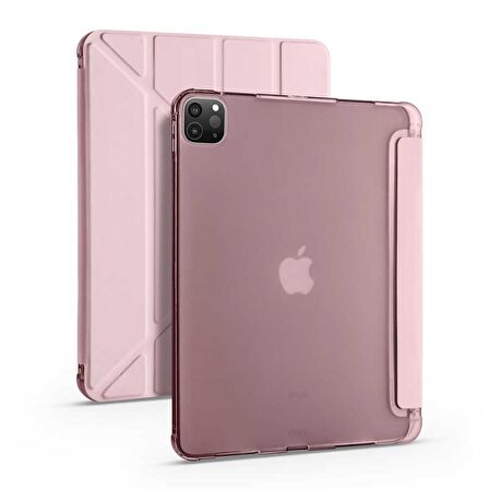 Apple iPad Pro 11 2020 (2.Nesil) Uyumlu Kalemlikli Premium Standlı Katlanabilir Uyku Modu Özellikli Tablet Kılıfı