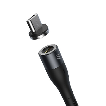 Baseus Zinc Magnetic 2.1A 100 cm Micro USB Kablo Siyah