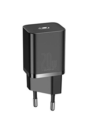 Baseus CCSUP-B01 Type-C 20 Watt Hızlı Şarj Aleti Siyah