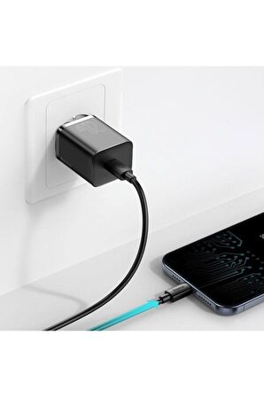 Baseus CCSUP-B01 Type-C 20 Watt Hızlı Şarj Aleti Siyah