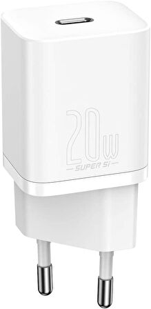 Baseus Super Si QC 20W Type-C Şarj Cihazı Beyaz