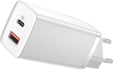 baseus gan2 pro ccgan2p-b02 65 w beyaz type-c kablolu hızlı şarj aleti - outlet
