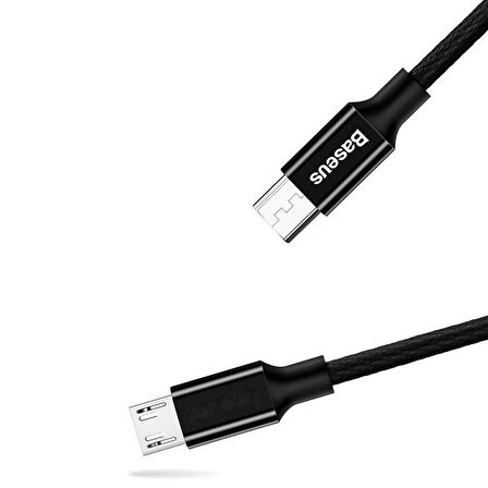 Baseus Yiven Micro USB 1 Metre Şarj Kablosu Siyah